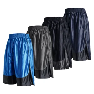 4-piece men's sports shorts quick drying breathable lining