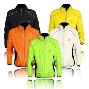 Reflective Men's Rain Jacket Waterproof Windbreaker Running Cycling Jacket