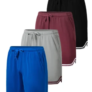 4-piece men's sports basketball shorts