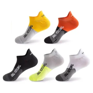5 Pairs/Lot Spring Summer Men's Sports Running Socks Protective Ankle Socks Thin Breathable