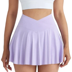 Gym Sports Skirt Woman Fitness Pockets Running Outdoors Tennis Skirt Shorts